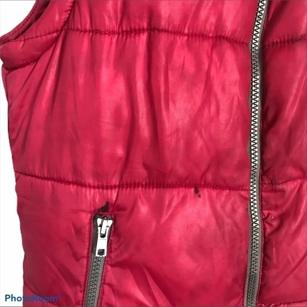 Mini Boden Pink Puffer Vest Girls 9-10 Y Kids Full Zip